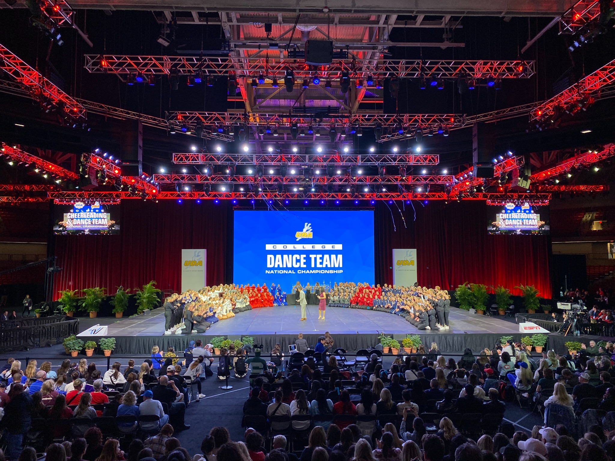 Large live event stage captured for content and social media