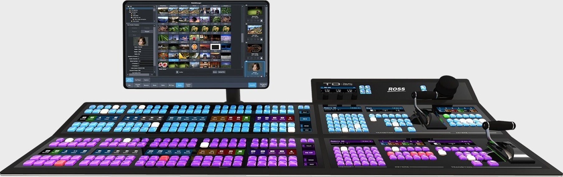 Ross Carbonite TD2 switcher control panel