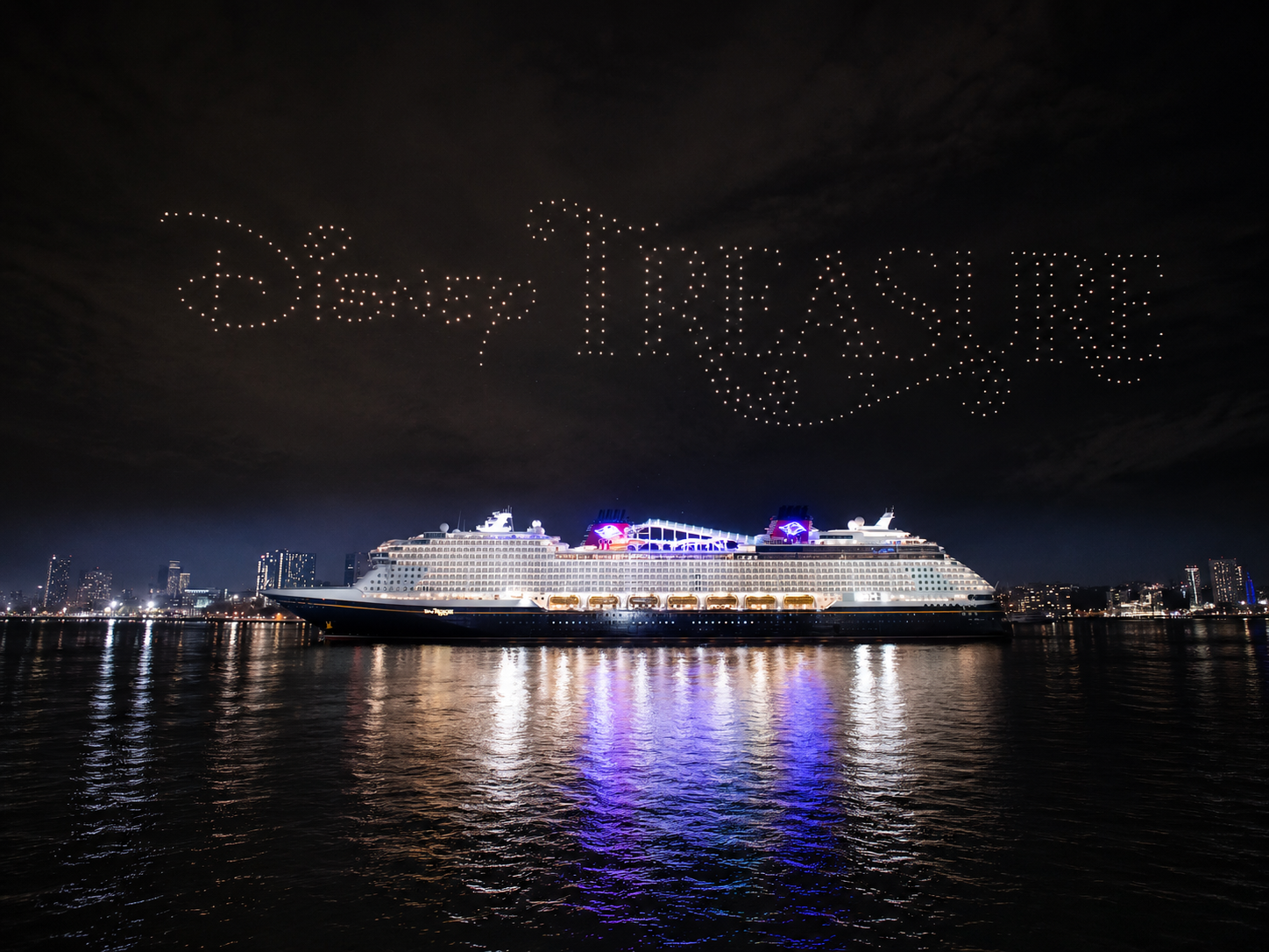 Cruise ship christening and broadcast production environment
